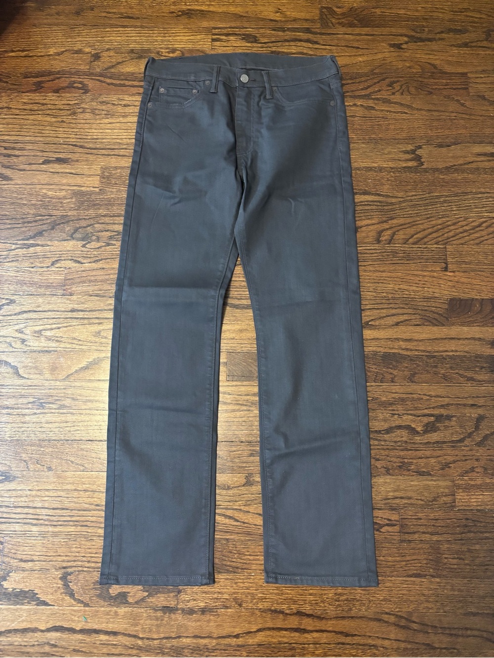 Levi’s 513 Gray Black Slim Straight Jeans Waist 32 Length 32